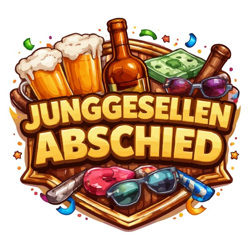 Junggesellenabschied Feierdesign