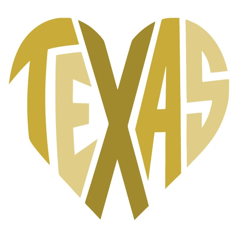 Texas Heart Typografie