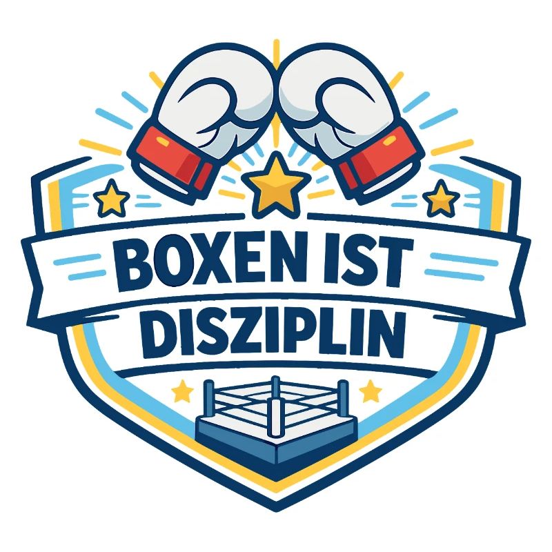 Kraftvoller Boxkampf Crest