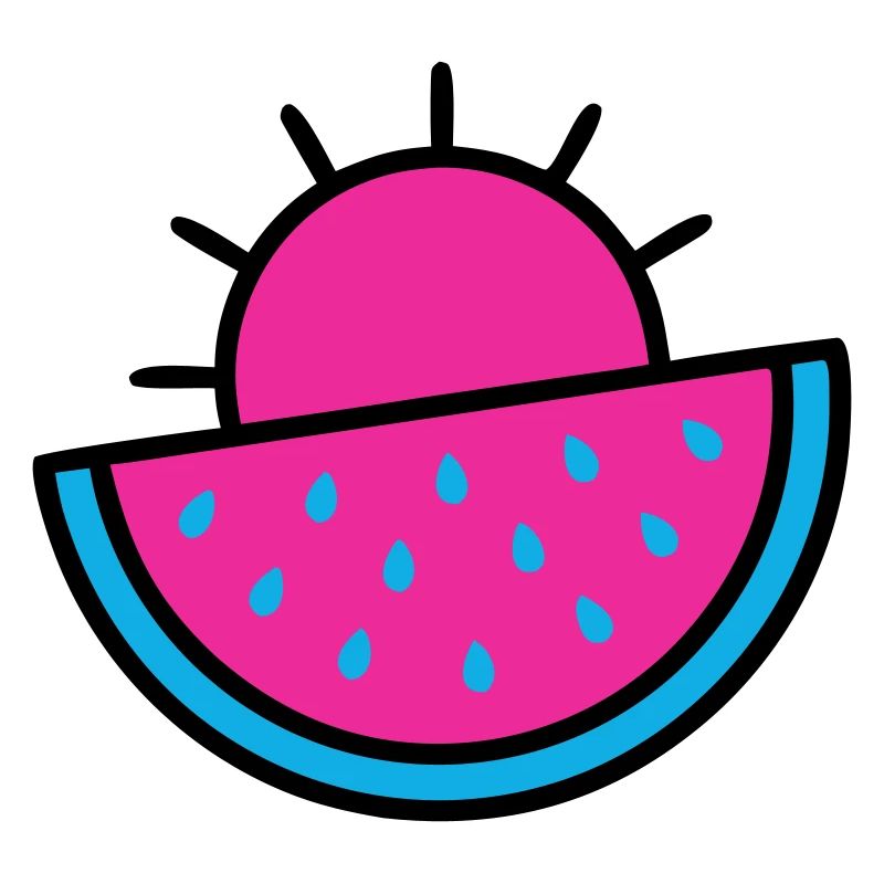 Watermelon Sun 90s Pop Art
