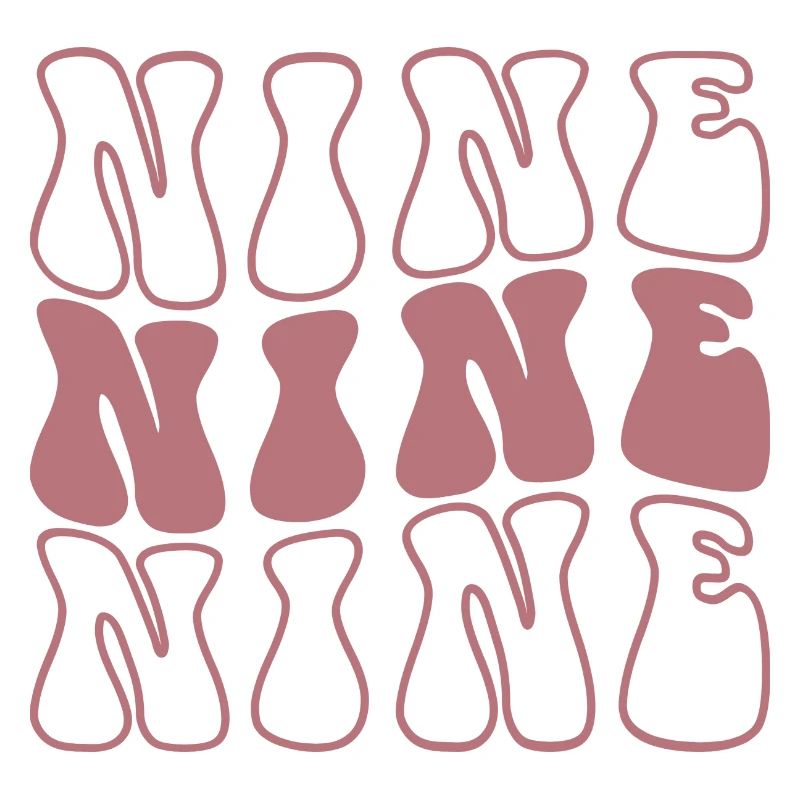 Neuf 9e anniversaire pour les filles de 9 ans