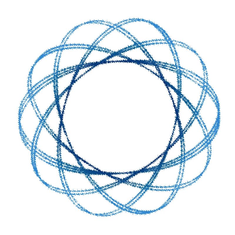 geometrical shape (mod.) crimped