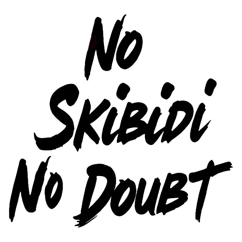 No Skibidi No - Conception de citation de mème viral