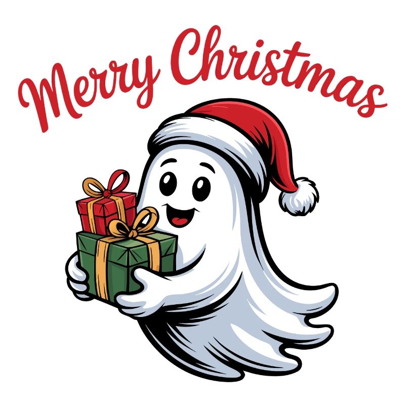 Weihnachtsgeist mit Geschenken