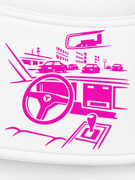 Neon Car Cockpit