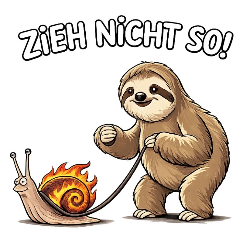 Lazy buddy pulls snail