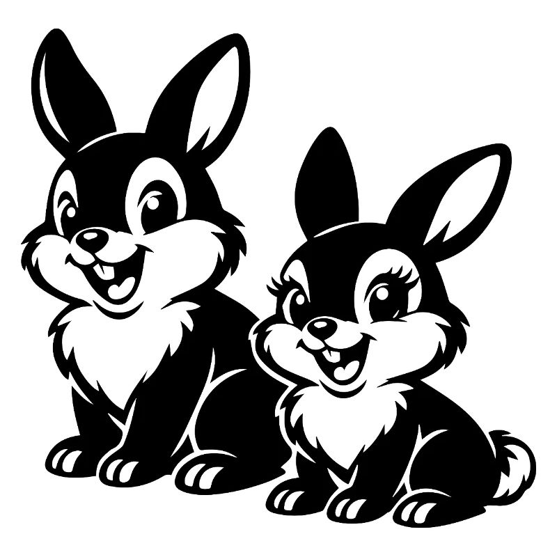 Sketched Rabbit Duets