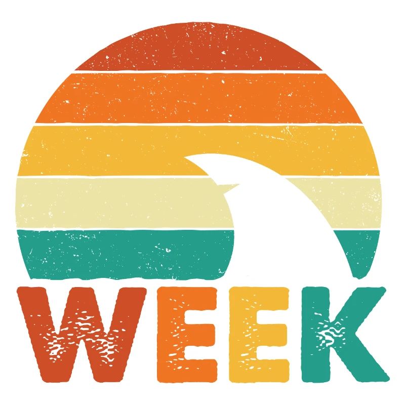 Minimal Shark Week Ocean Marine Style