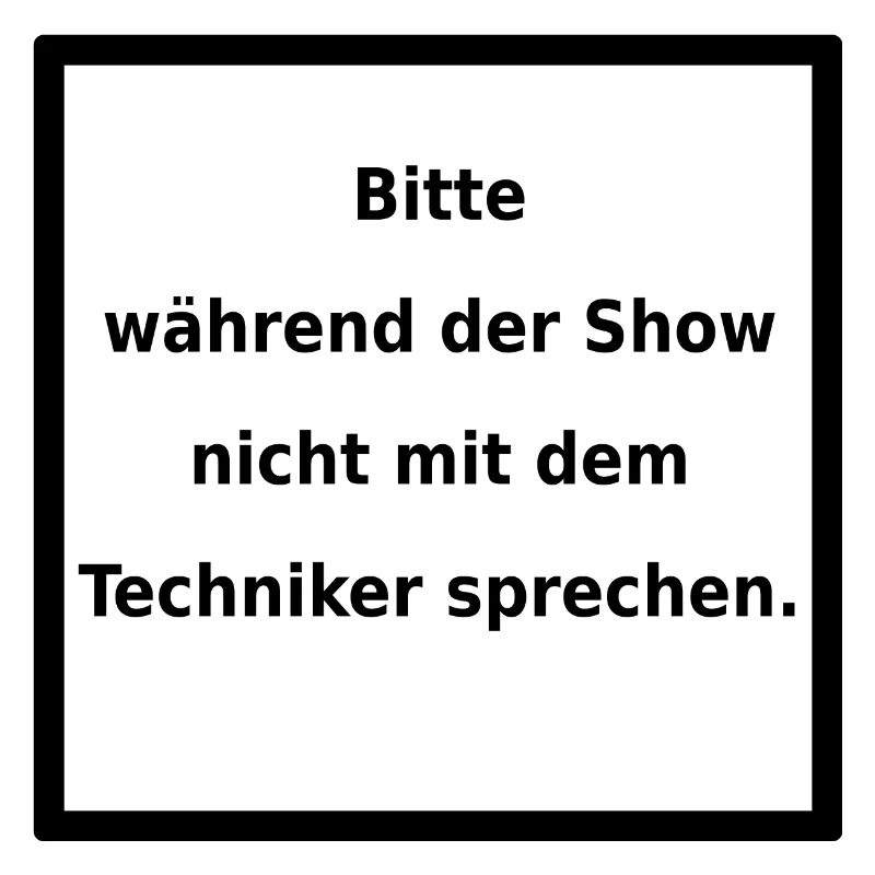 Warnhinweis: Techniker. (black)