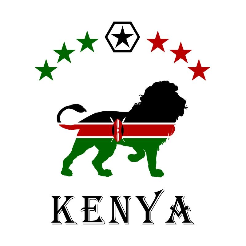 Conception de lion du Kenya