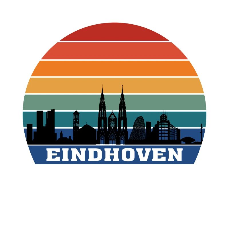 Souvenir de silhouette de skyline d'Eindhoven Pays-Bas