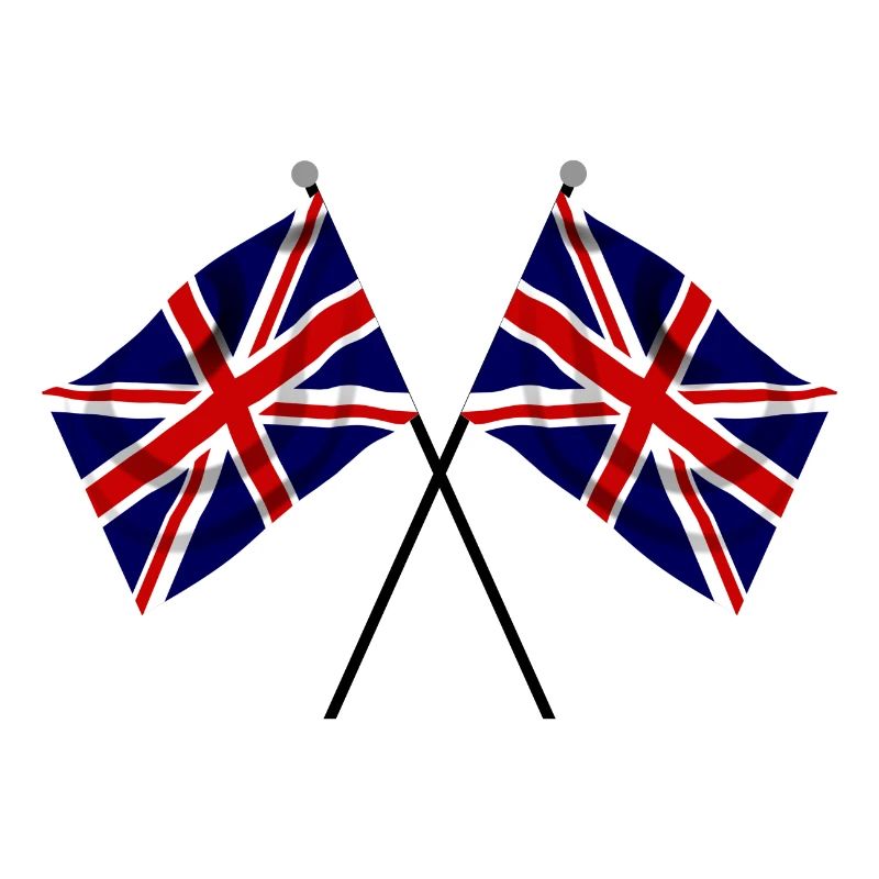 Union Jack Flag Twin Racing Flags
