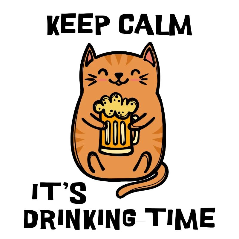 Fest Beer Statement Boisson Cat