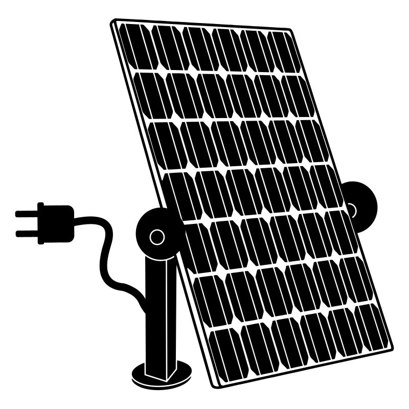 Solarpanel mit Stecker