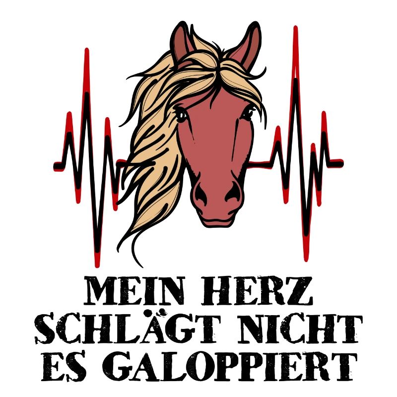 Lustig Islandpferde Statement Galopp Herz Pferde