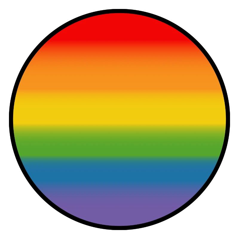 Rainbow Gradient Round white shirt