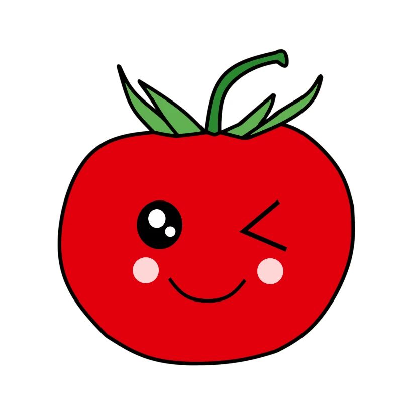 Visage de tomate pour les amateurs de nourriture