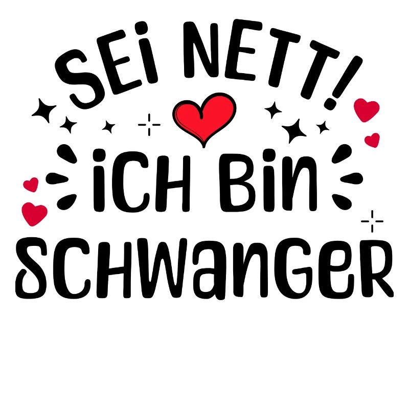 Schwangerschaft Mutter Schwanger Herz Statement