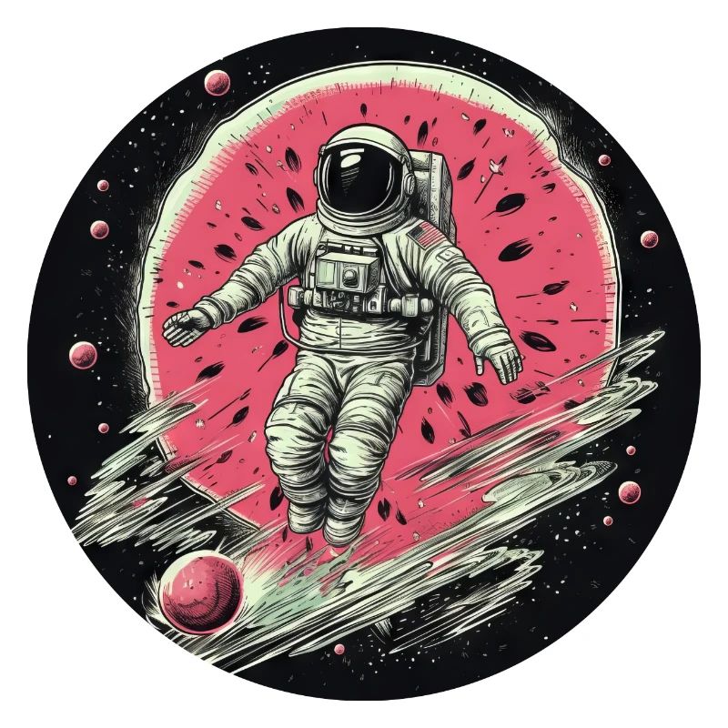 Astronaute sur la Lune de la pastèque - Creative World