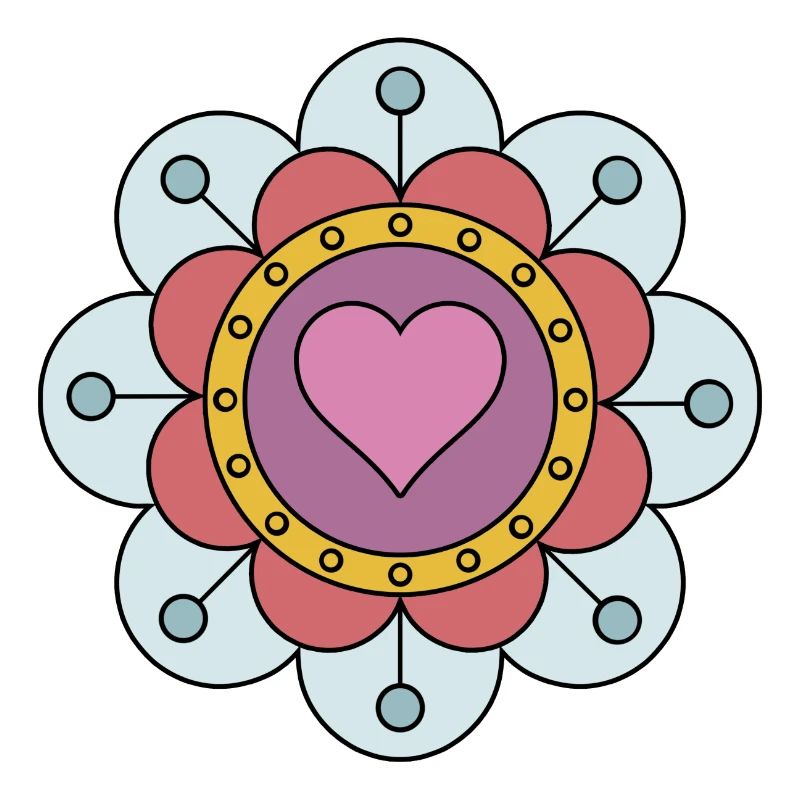 Cute Funky Hippie Boho Flower