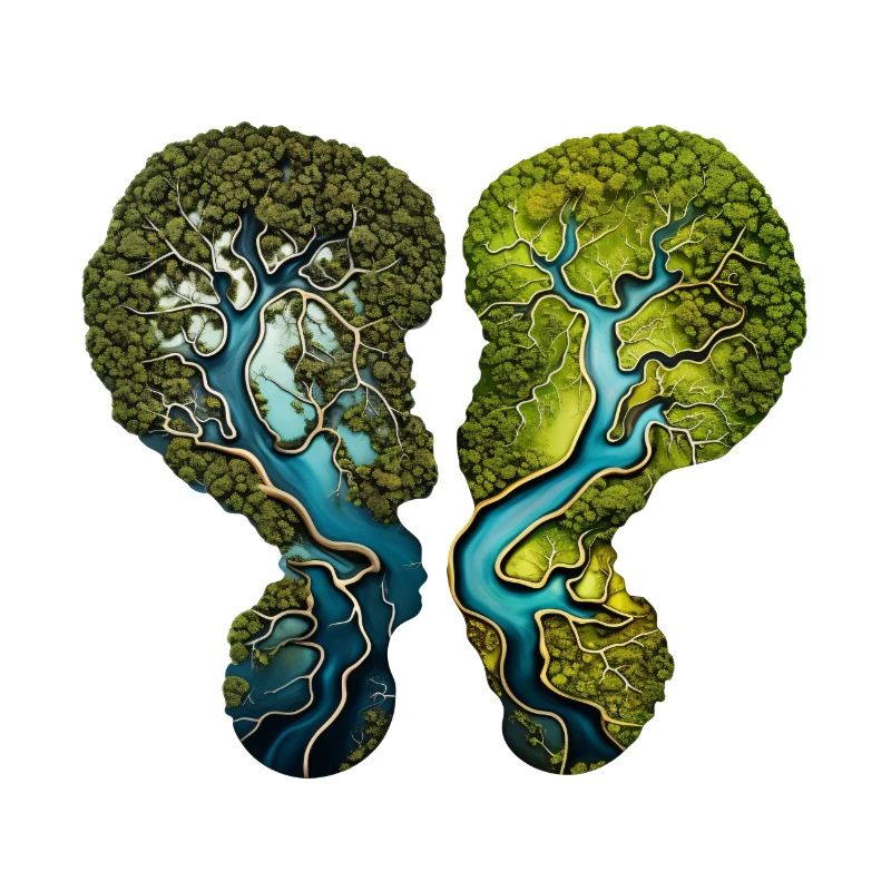 Climate Change Lungs Forest River Environment Shirt