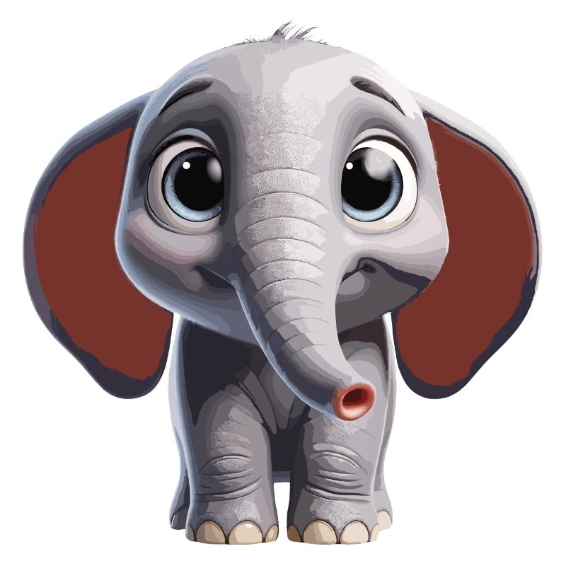Conception artistique d’éléphant mignon