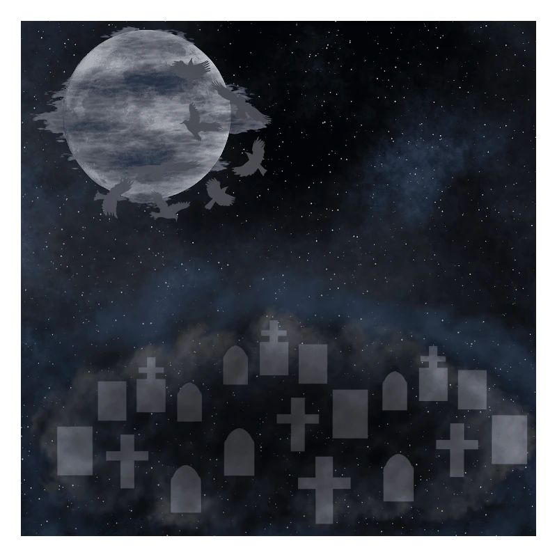 Friedhöfe, Gräber, gothic design, Horror Motiv