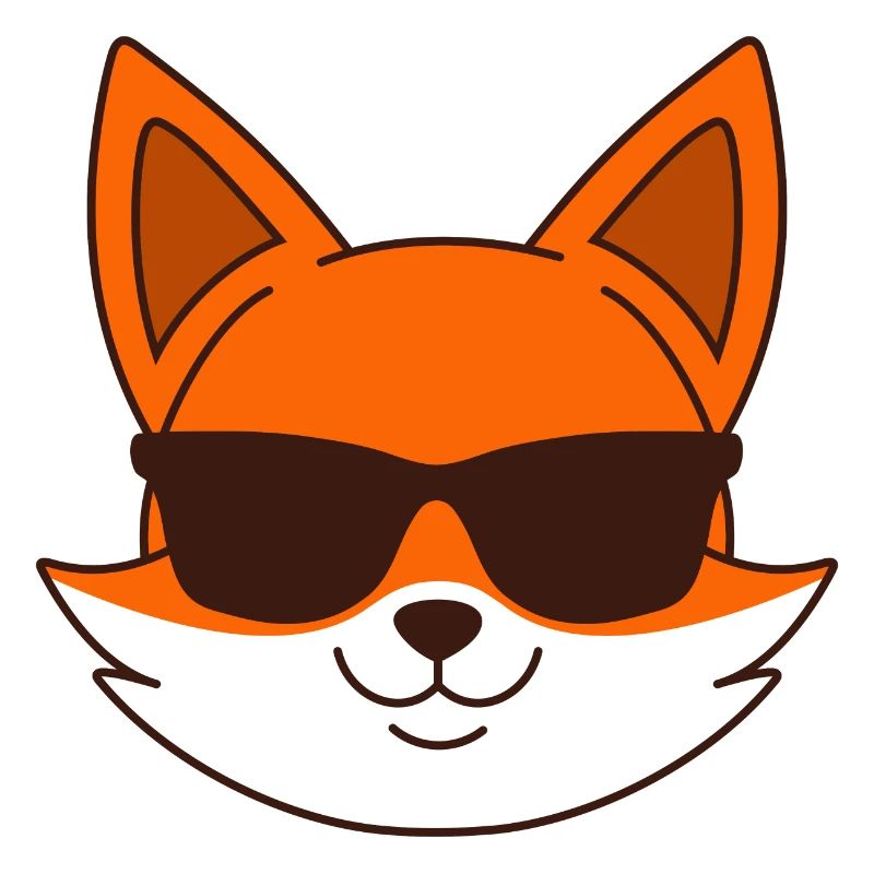Fuchs mit Sonnenbrille