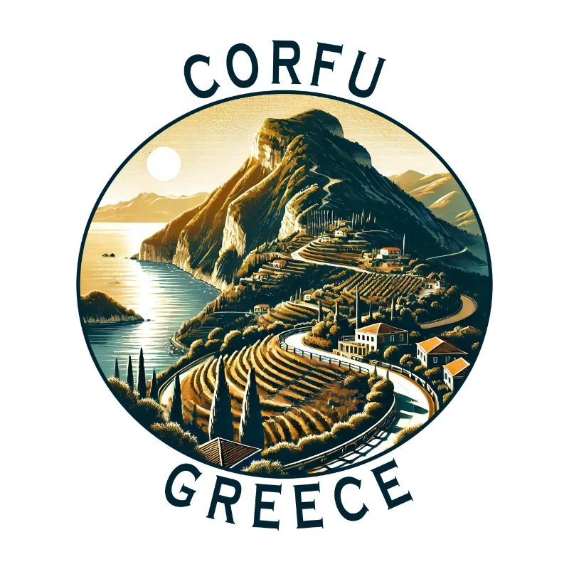 Corfu Greece island design
