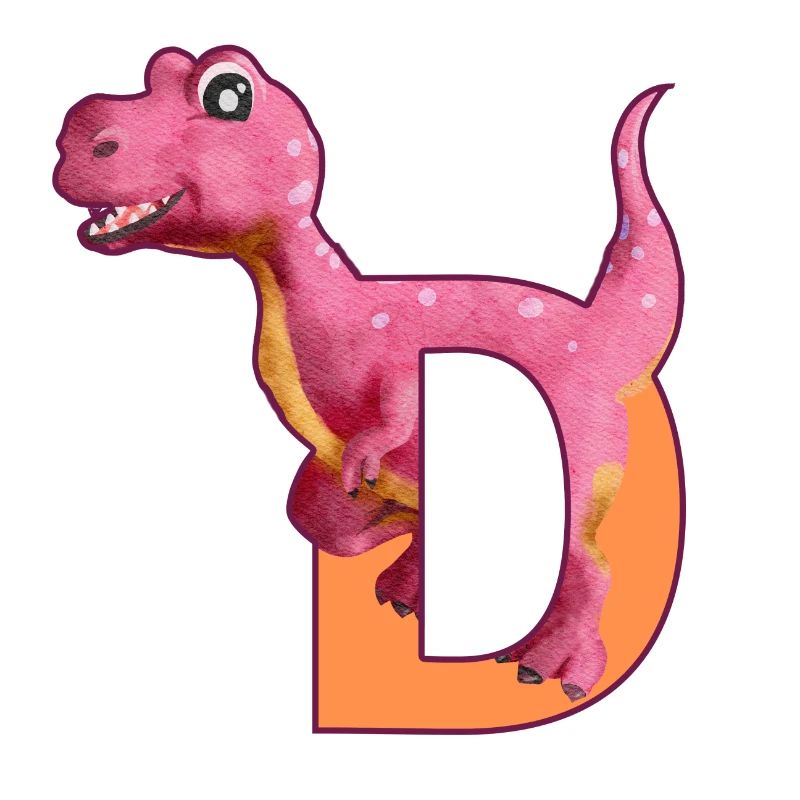 D - DINOSAUR, customizable