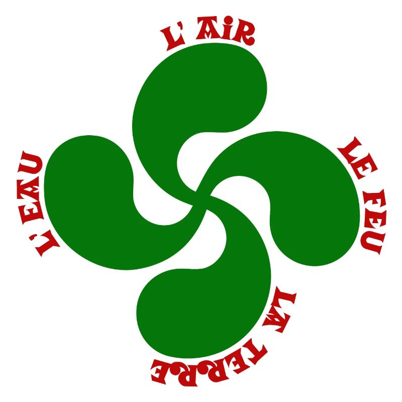 Lauburu verte - croix basque et signification