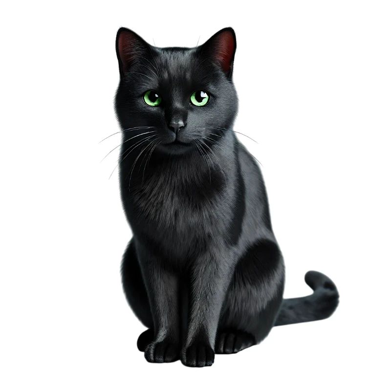 Schwarze Katze