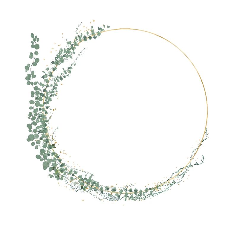 Eucalyptus wreath, personalizable