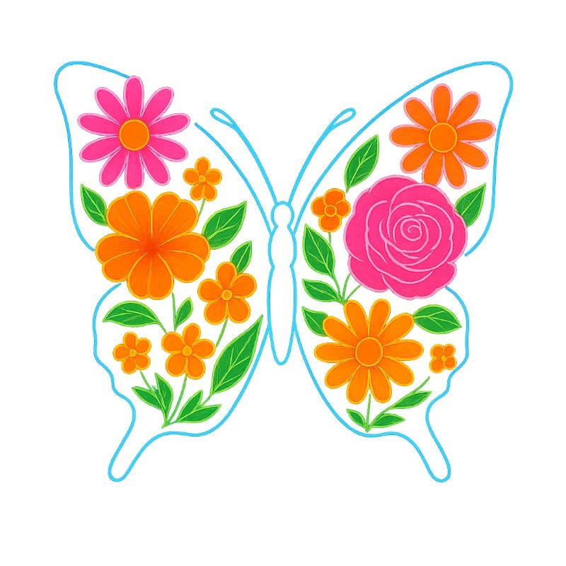 Mariposa/Butterfly Floral