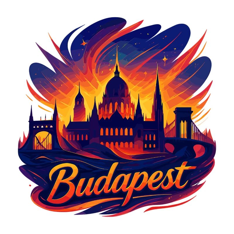 Budapest Capitale Hongrie Silhouette Cadeau