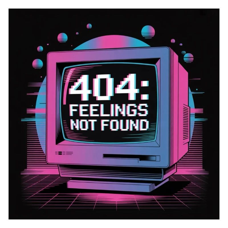 Retro Tech 404 Feelings Not Found Design