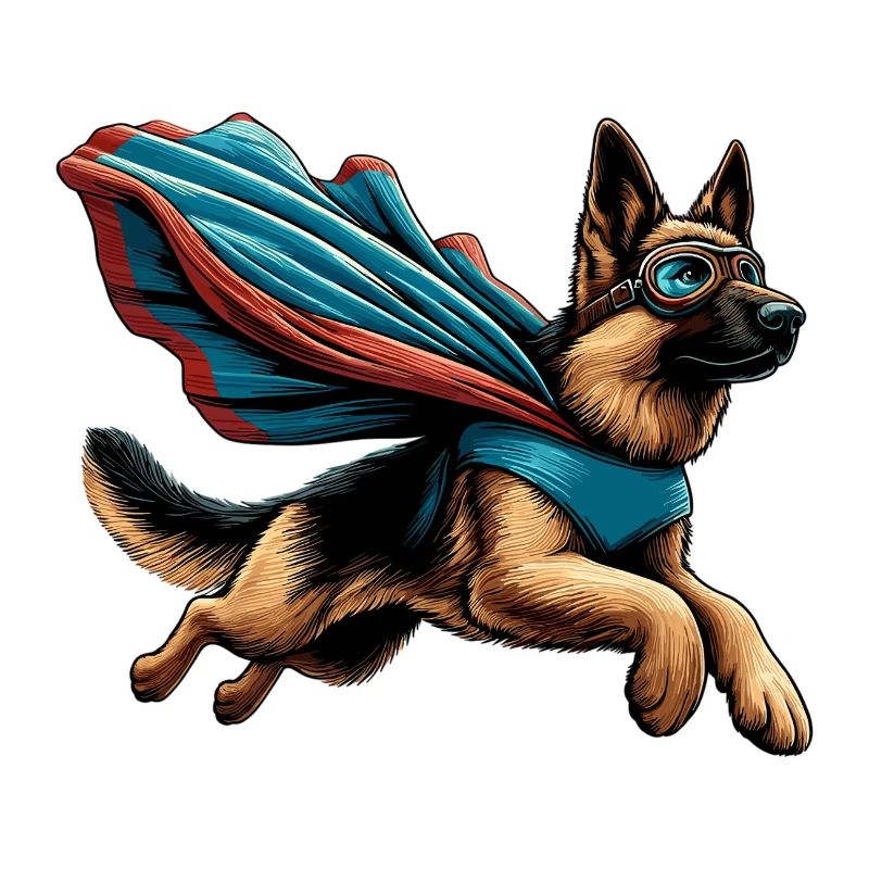 Super Hund Deutscher Schäferhund Cape Geschenk