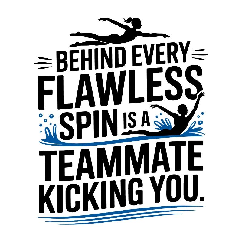 Hinter jedem makellosen Spin Swimming Teamkollegen