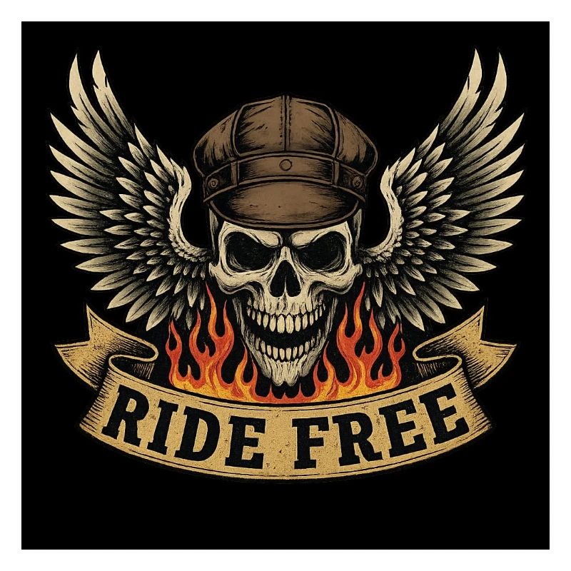 Conception de crâne de motard
