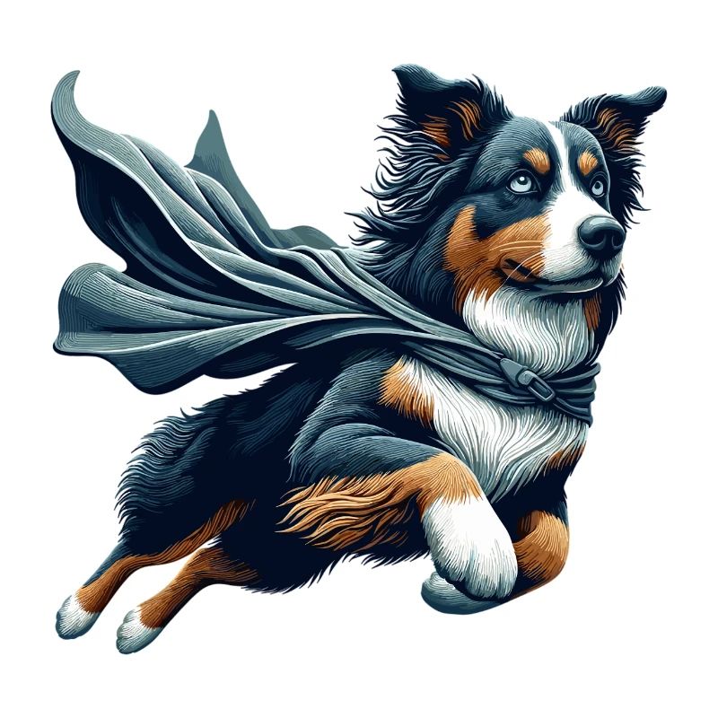 Super Dog Australian Shepherd Sheppie Gift