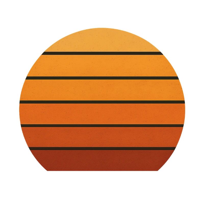 Abstrakte Sonnenuntergangs-Silhouette