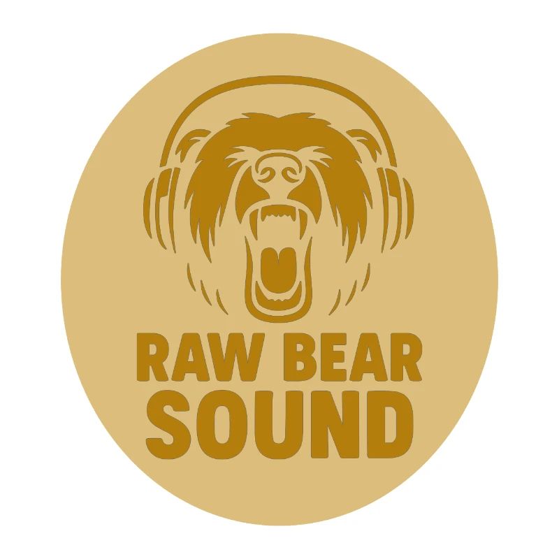 Bären Logo mit Kopfhörer