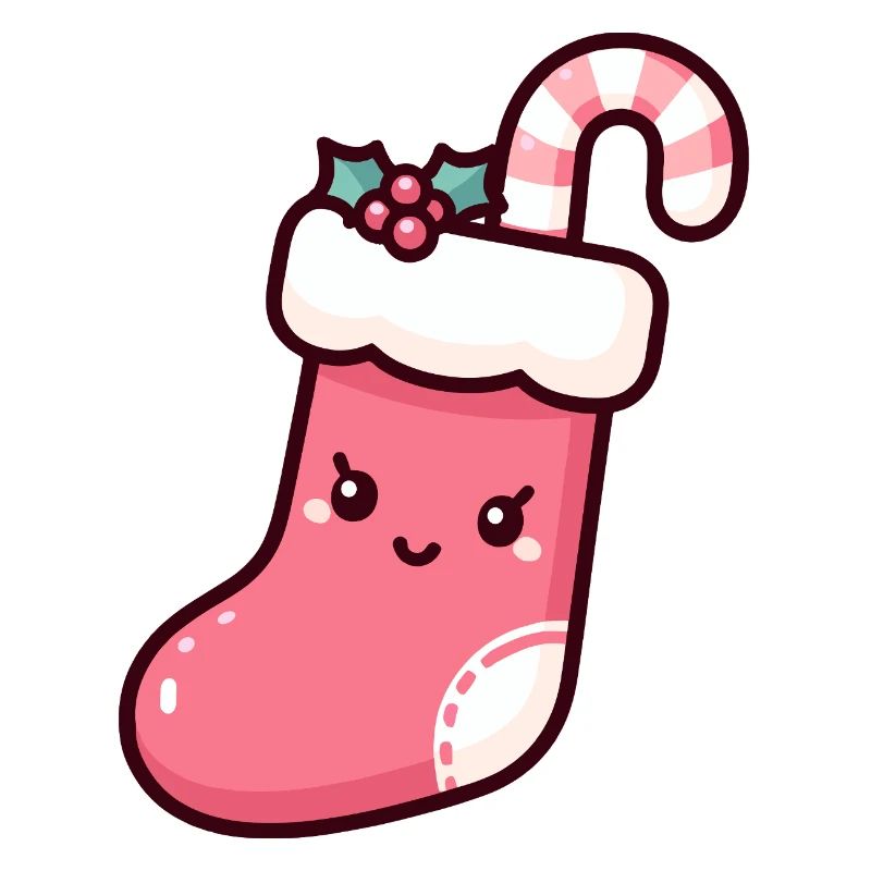 Illustration de bas de Noël festif