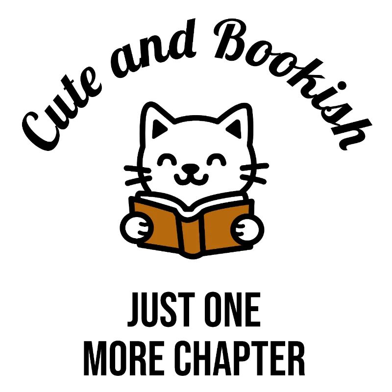 Cute Cat Reading Book 