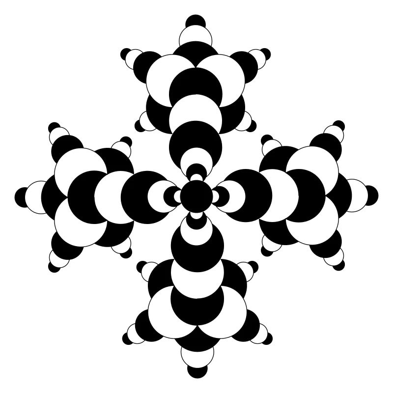 Crop Circle de molécule fractale