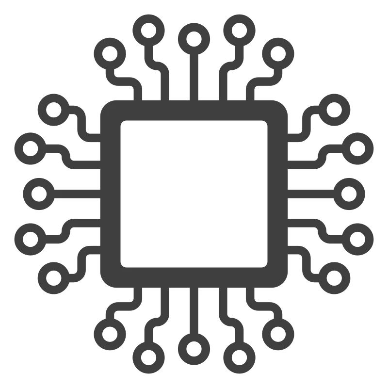 Microchip Circuit Icon Logo