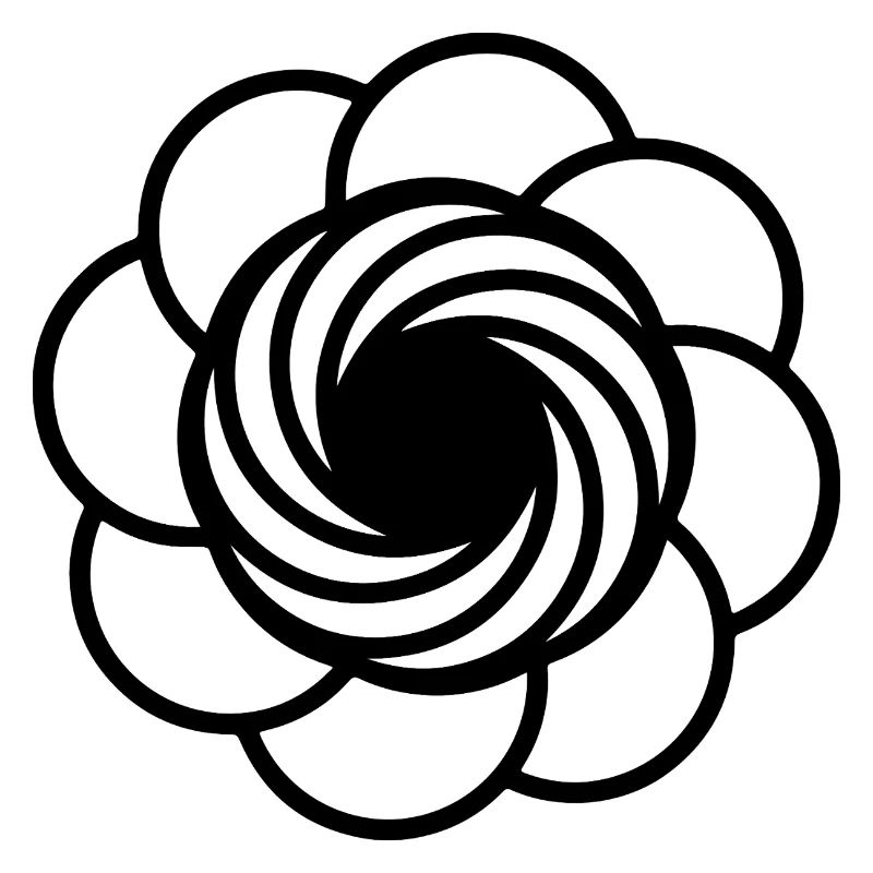 Cosmic Vortex Flower