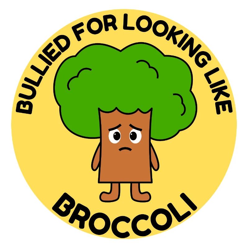 Drôle Brocoli Bande Dessinée Intimidation Arbre Intimidation