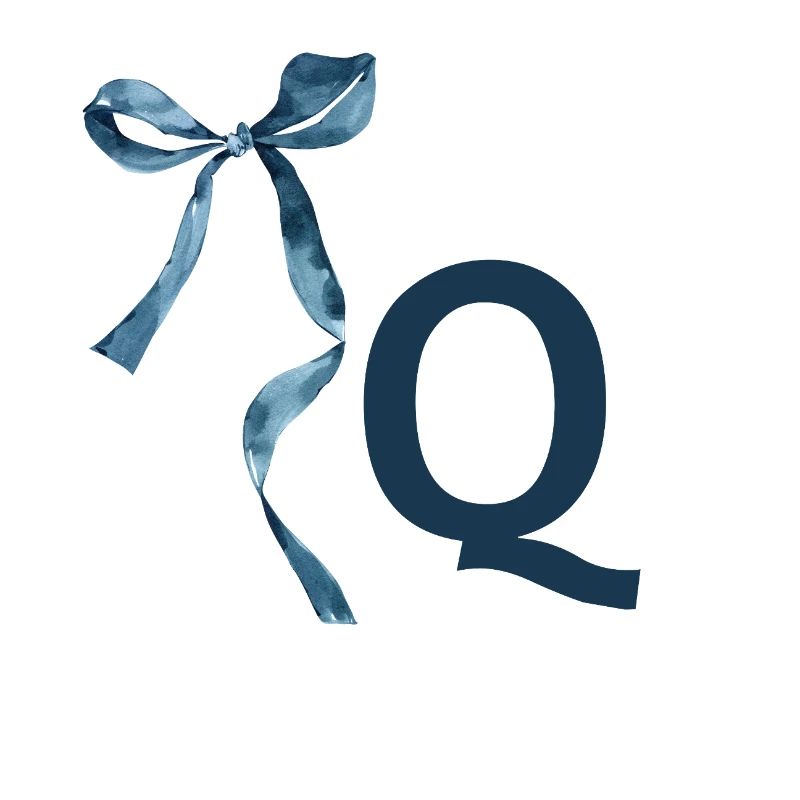 Monogram q Geschenkidee