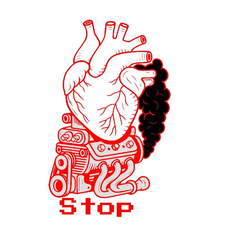 Message de circulation Crise cardiaque
